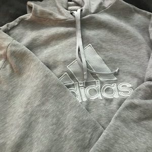 2 jackets, mens XL grey sweatshirt, white ODU sweatshirt medium